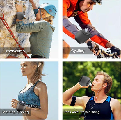 🔥Outdoor sports wrist-shaped water bottle with a capacity of 200ml, suitable for running, climbing, rock climbing, portable water bottle