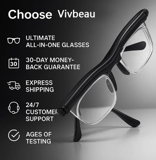 Vivbeau Adjustable Focus Glasses for Near and Far Sight .
