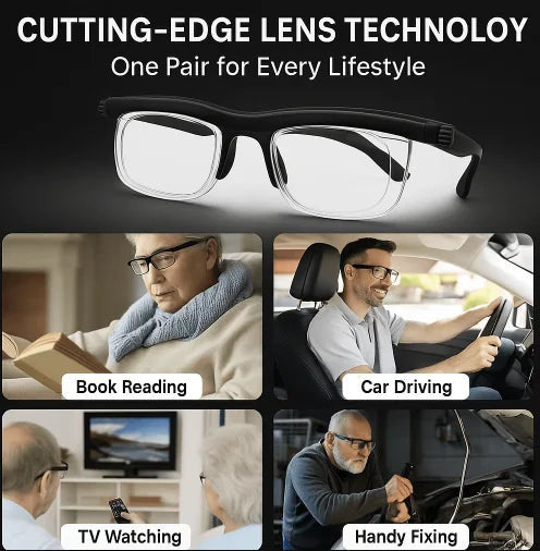 Vivbeau Adjustable Focus Glasses for Near and Far Sight .